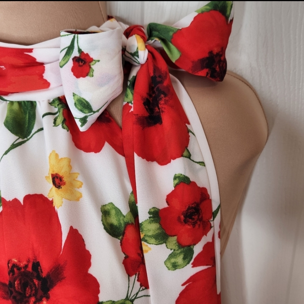 JM Studio by John Meyer sz Small Bold Floral Sleeveless Blouse - Picture 4 of 4